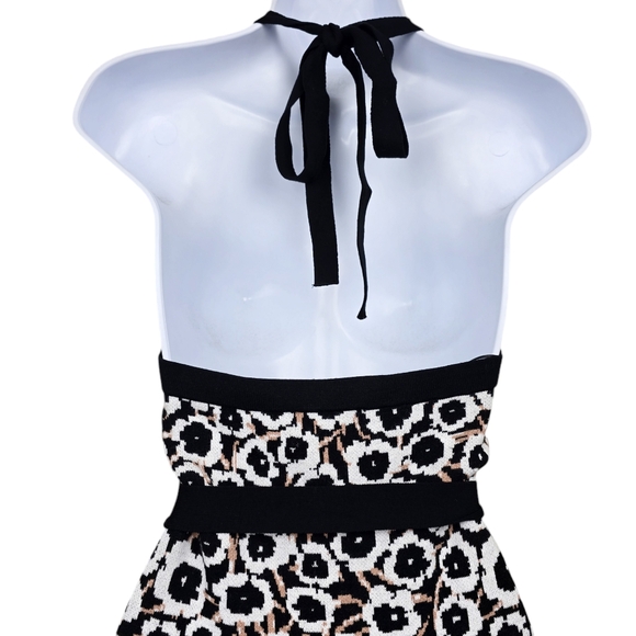 Diane Von Furstenberg For Target Womens Floral Halter Knit Midi Dress Size S NWT - Picture 4 of 9